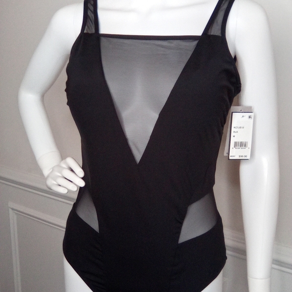 Kenneth Cole Black One Piece Swimsuit, Sz. Medium, - Picture 8 of 16